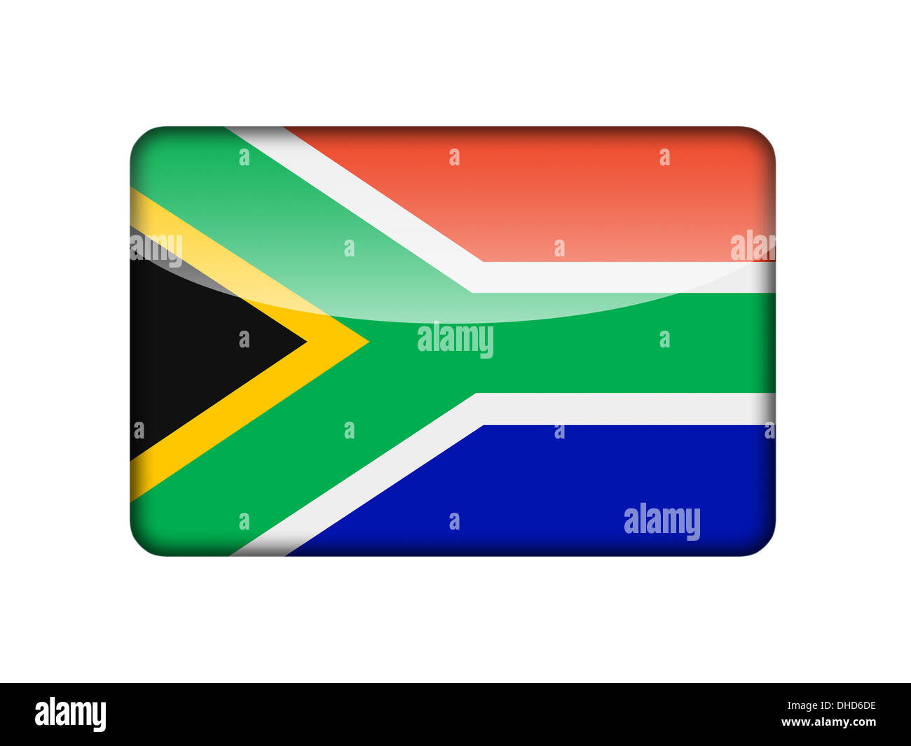 La bandera de República Sudafricana Foto de stock