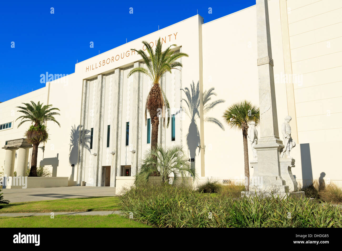 Confederate Memorial, Hillsborough County Courthouse, Tampa, Florida, Estados Unidos de América, América del Norte Foto de stock
