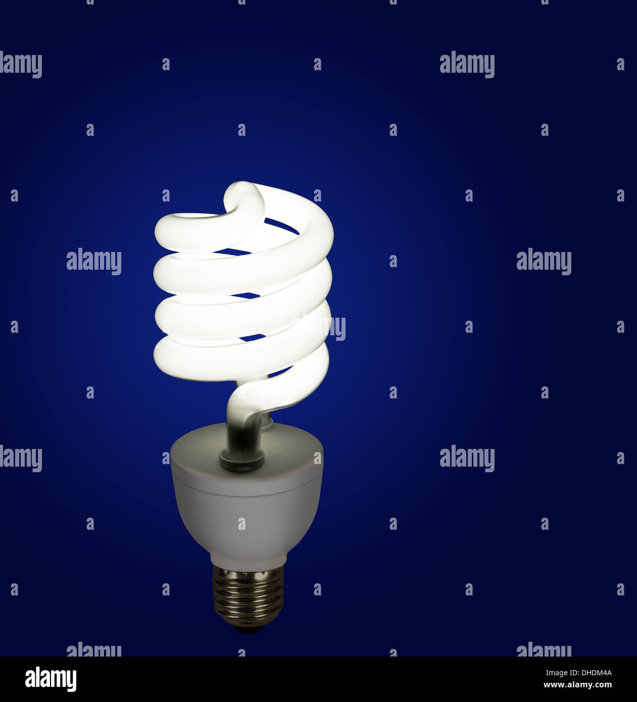 Lámpara fluorescente compacta, ligera Foto de stock