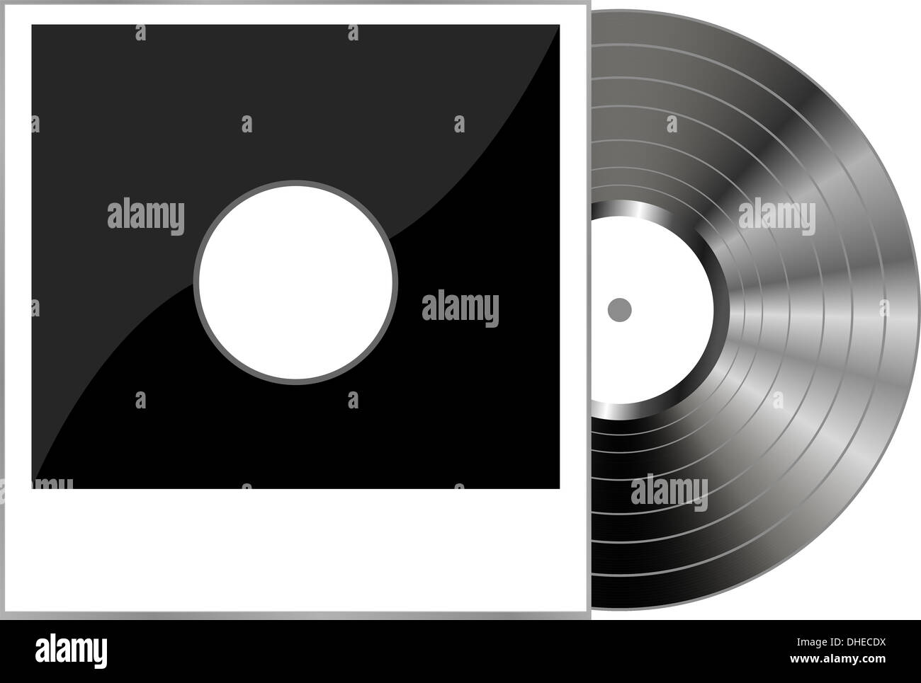 Vinilo blanco sobre la cubierta del bastidor de fotografía instantánea  Fotografía de stock - Alamy