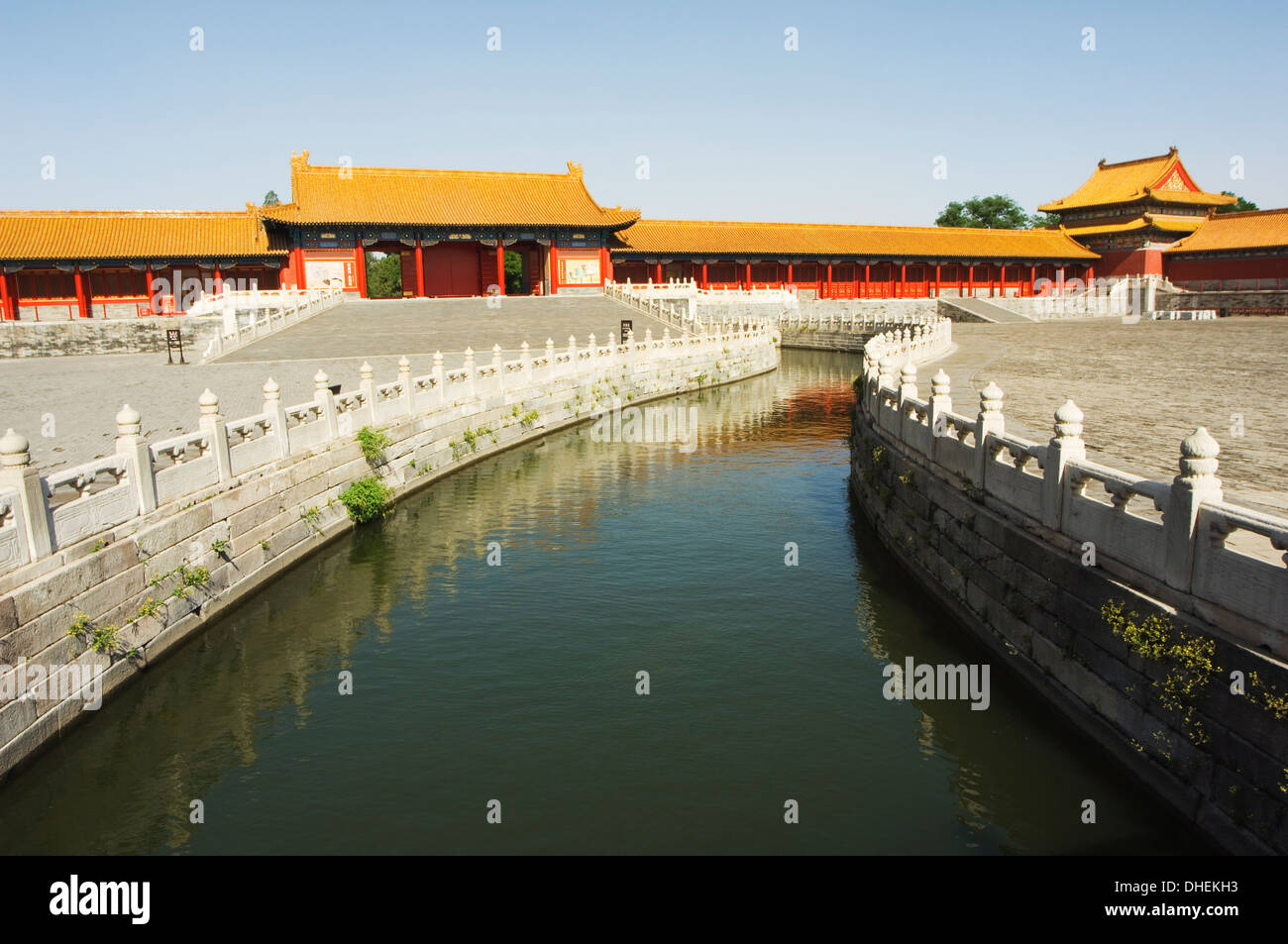 Un foso interior Zijin Cheng, Museo del Palacio de la Ciudad Prohibida, Sitio del Patrimonio Mundial de la UNESCO, Pekin, China, Asia Foto de stock