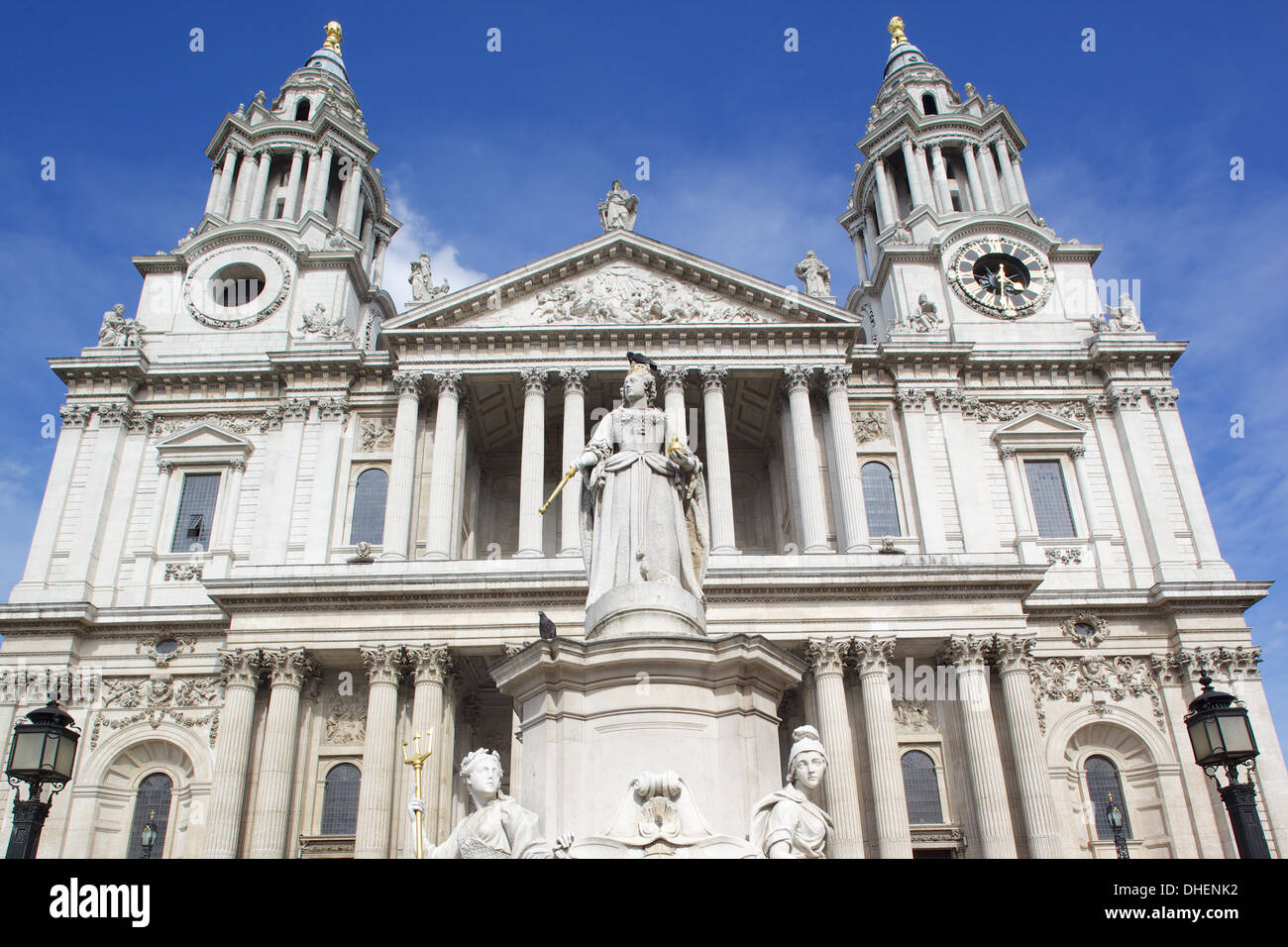 Vista de la Catedral de San Pablo, Londres, Inglaterra, Reino Unido, Europa Foto de stock