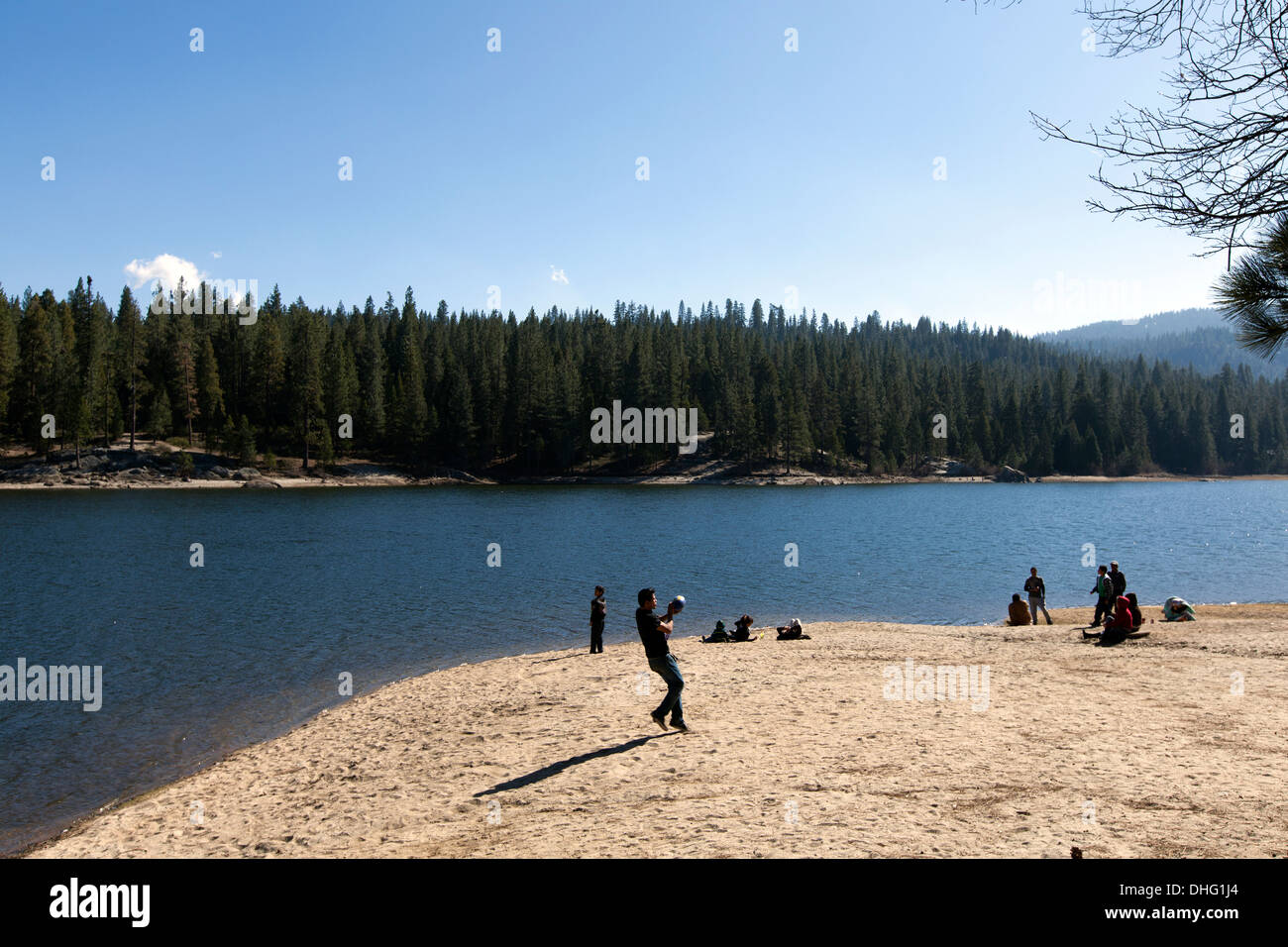 Lago Hume, Sequoia National Forest, California, Estados Unidos. Foto de stock