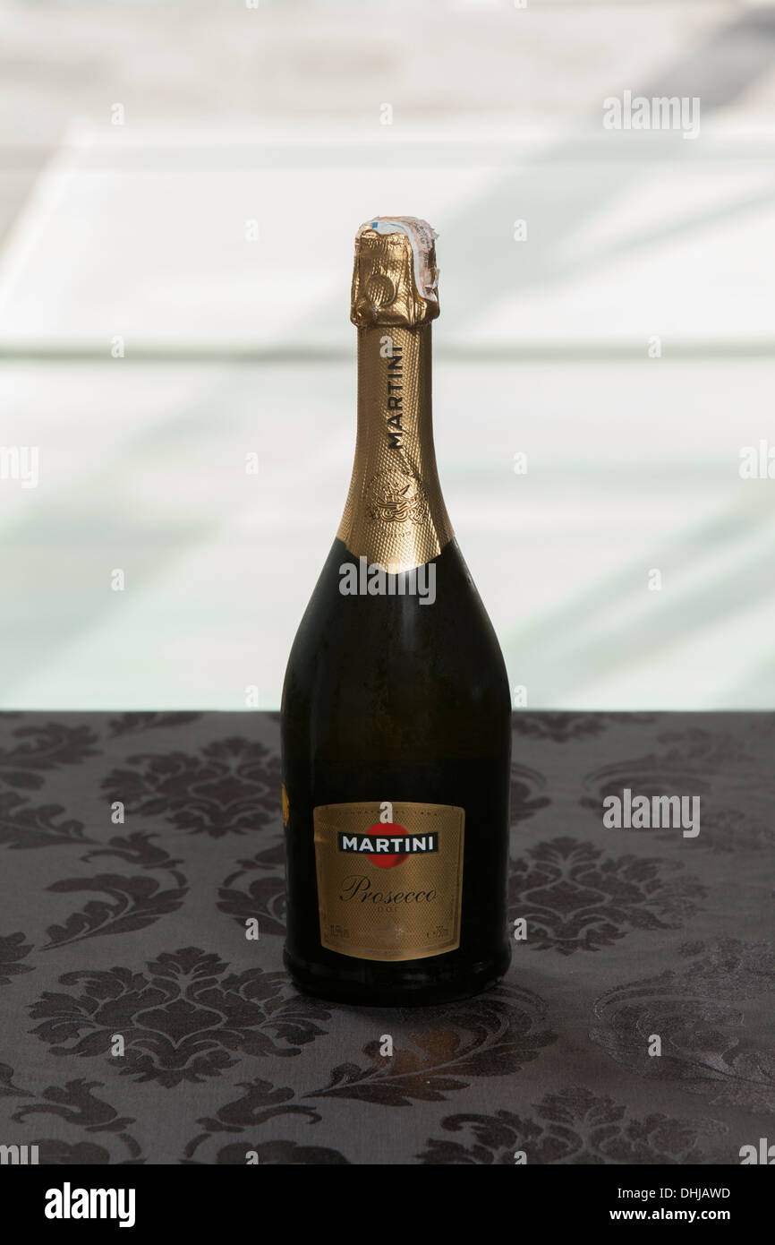 Martini blanco botella de vino champaña Prosecco tabla sunset alcohol