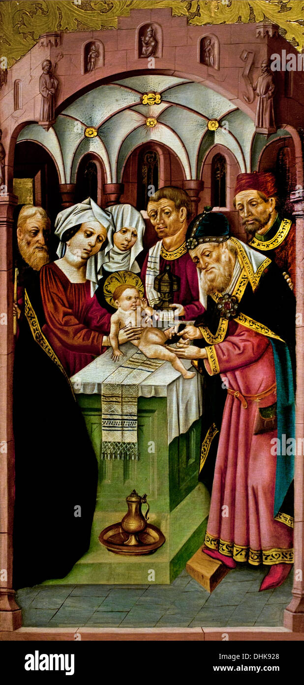 La circuncisión de Cristo Jesús ( ) 1460 Rin Superior (Lago Constanza) Alemania Suiza Foto de stock