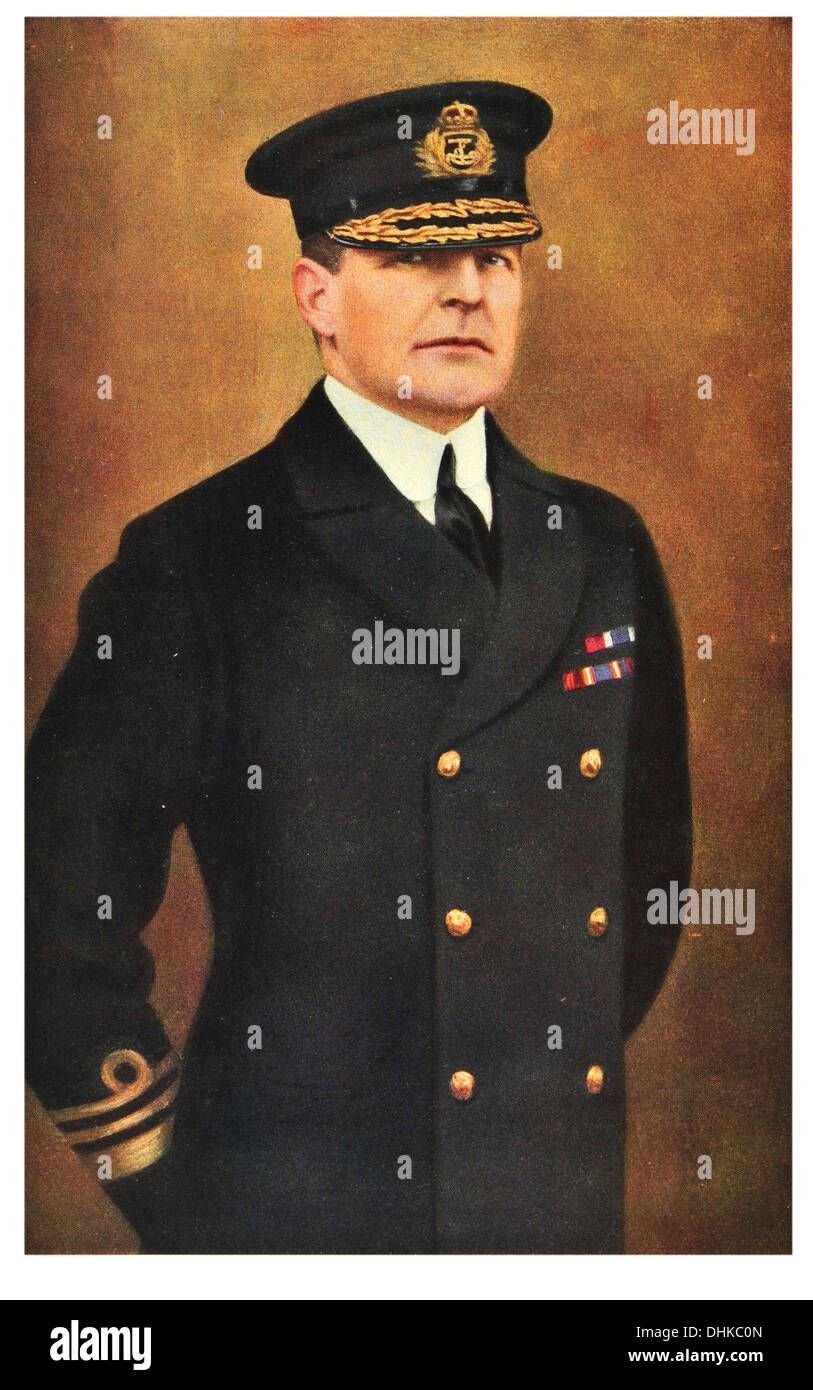 El Almirante Sir David Beatty 1871 1936 Foto de stock