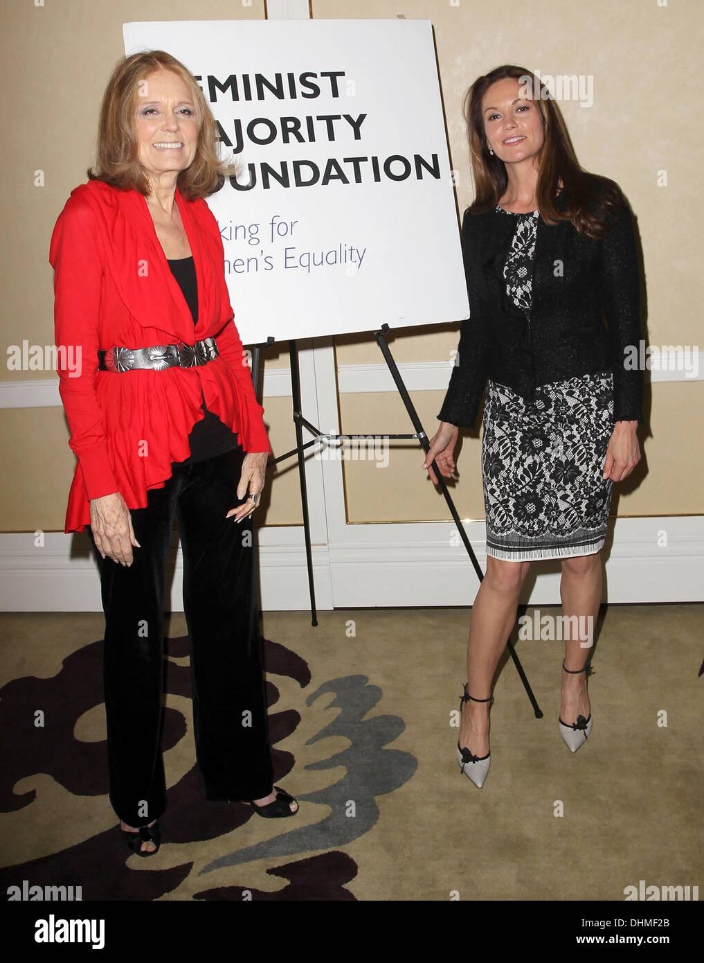 Gloria Steinem, Diane Lane Mayoría Feminista del 25y Sra. Magazine del