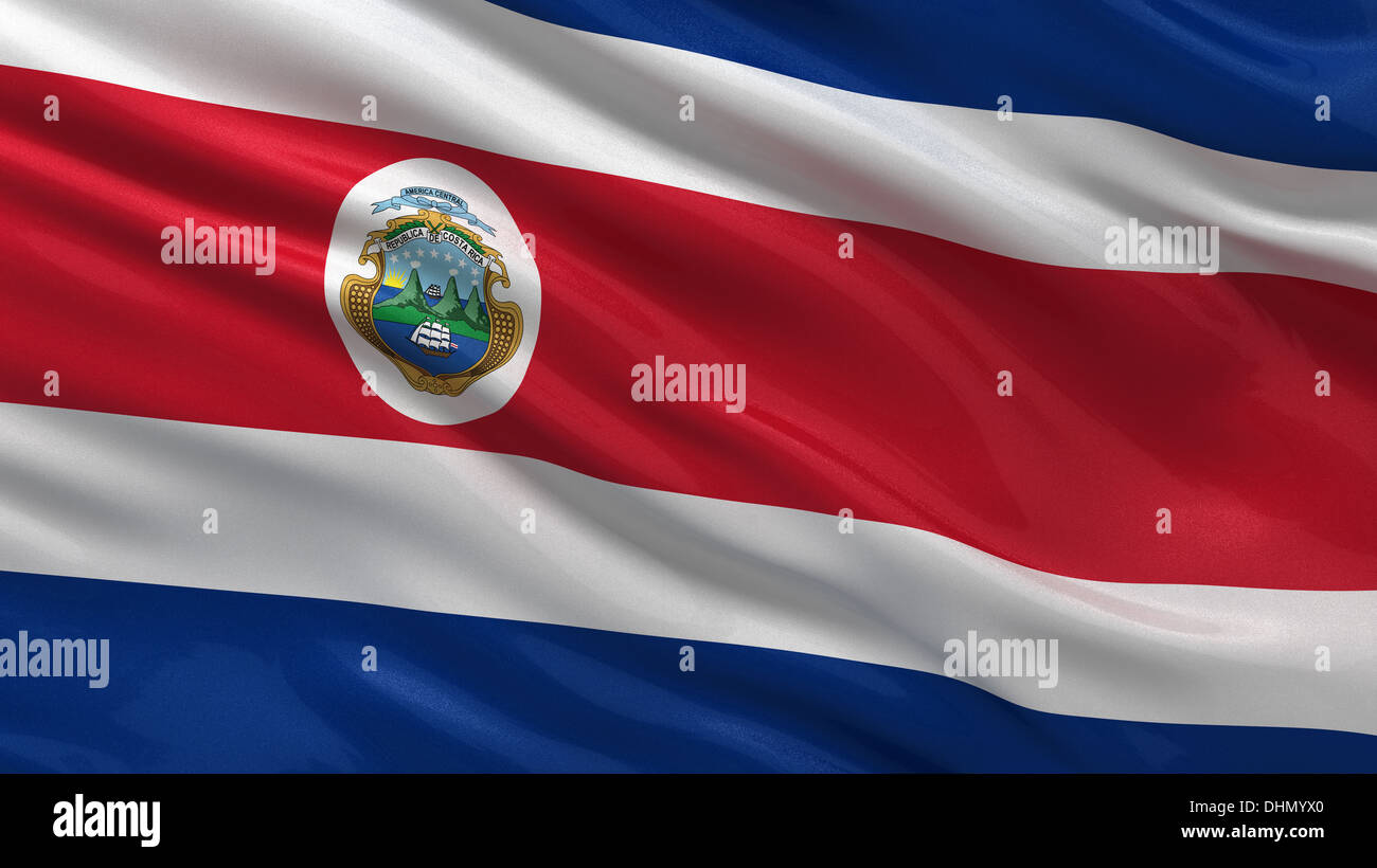 Bandera de Costa Rica Fotografía de stock Alamy