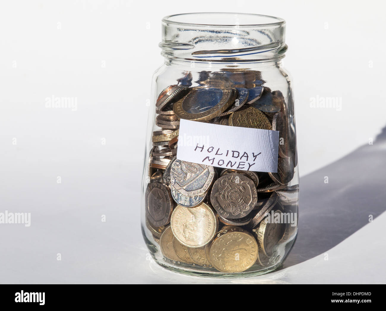 Ahorro de dinero de vacaciones Foto de stock