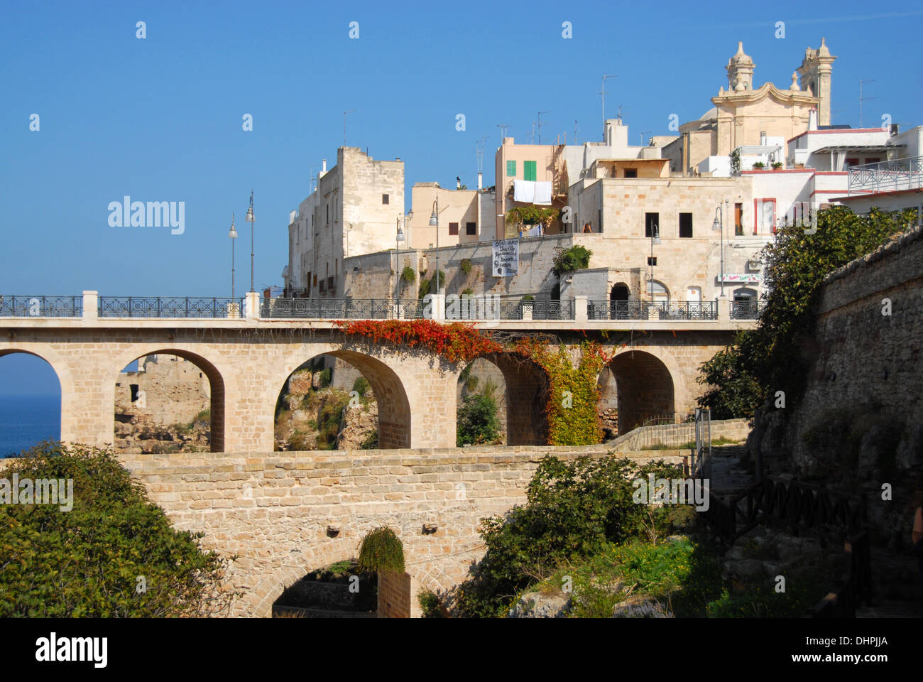 La ciudad de Otranto, Puglia, Italia Foto de stock