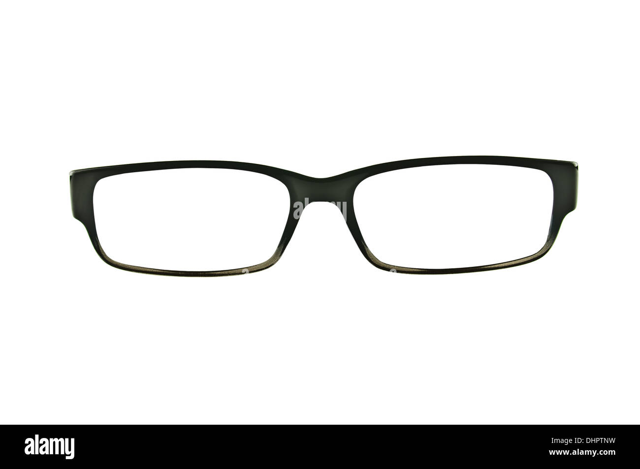 Marcos anteojos negros aislados en blanco puro Fotografía de stock Alamy
