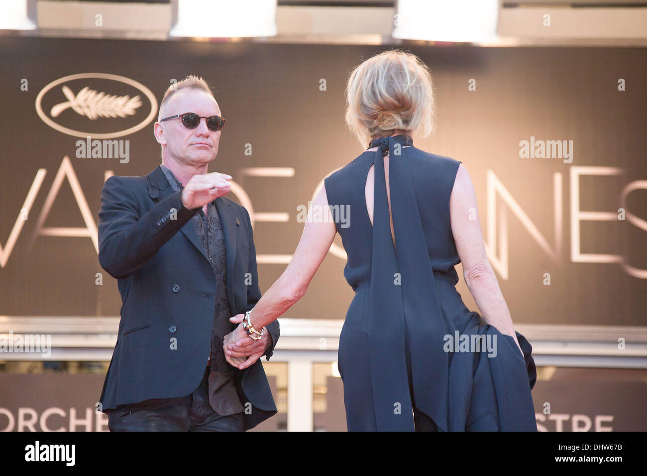 Sting y su esposa Trudie Styler, 'Mud' estreno durante el 65º Festival Anual de Cine de Cannes. Cannes, Francia - 26.05.12 Foto de stock