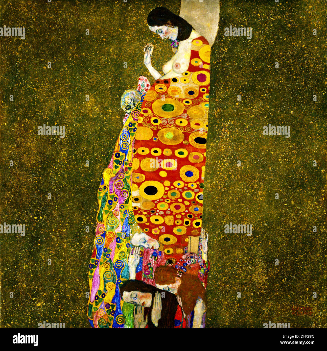 La esperanza - por Gustav Klimt, 1903 Foto de stock