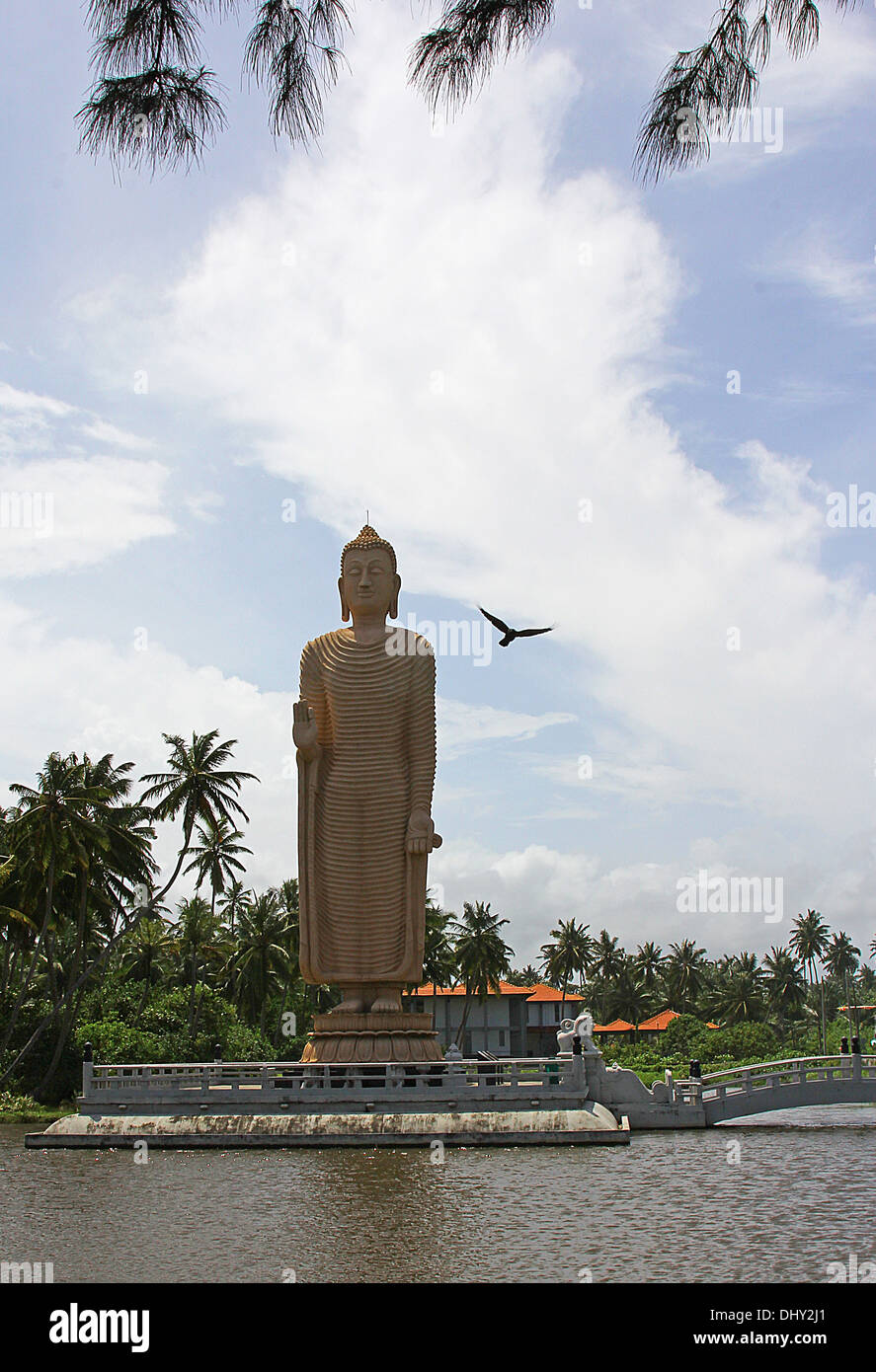 Estatuto del tsunami, Sri Lanka Foto de stock