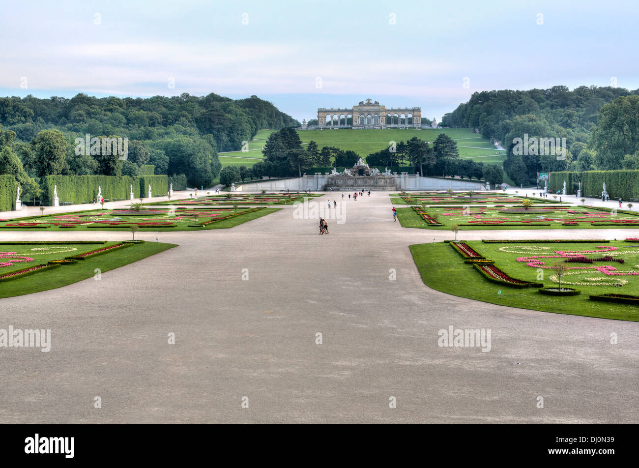 Gloriette, al palacio de Schonbrunn, Viena, Austria Foto de stock