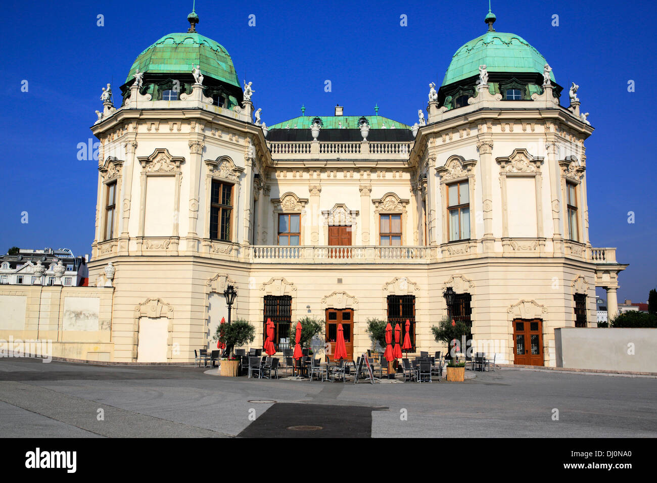 Parte alta del Belvedere, Viena, Austria Foto de stock