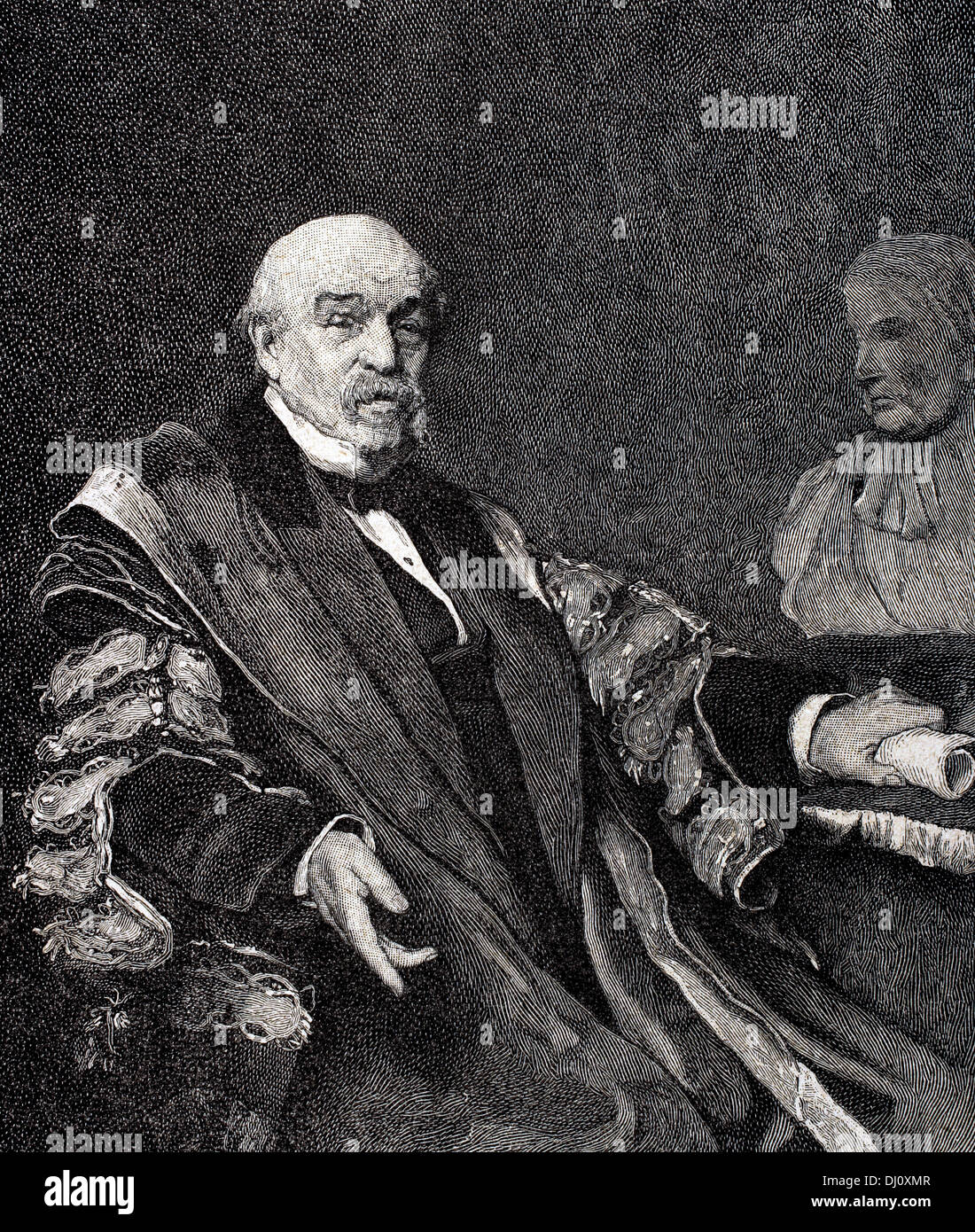 Sir William Jenner, primer Baronet (1815-1898). Médico inglés. Descubrió la distinción entre el tifus y la fiebre tifoidea. Foto de stock