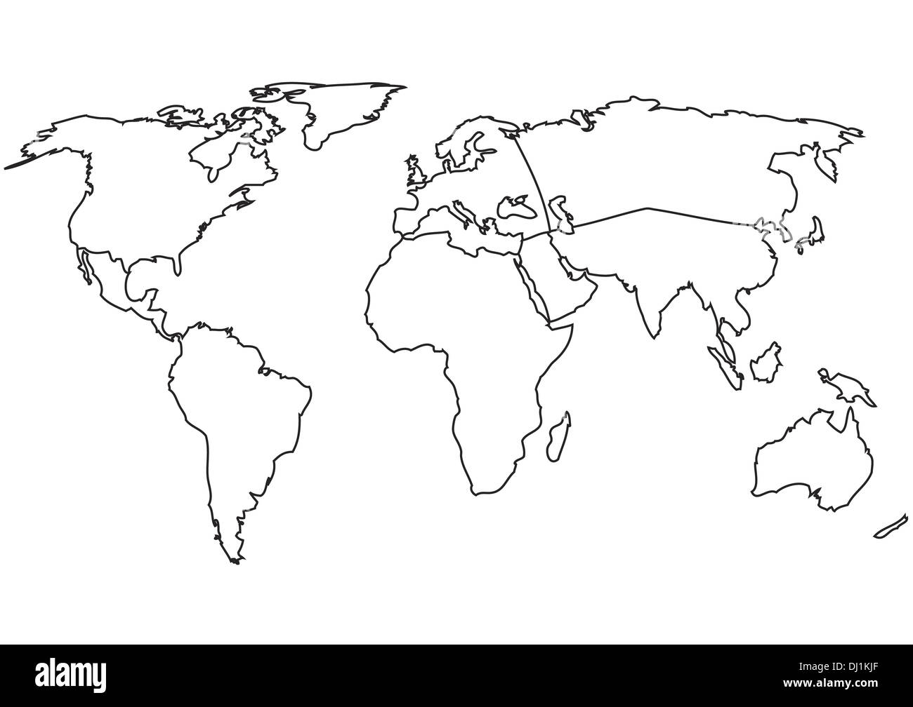 Continentes Imágenes de stock en blanco y negro - Alamy