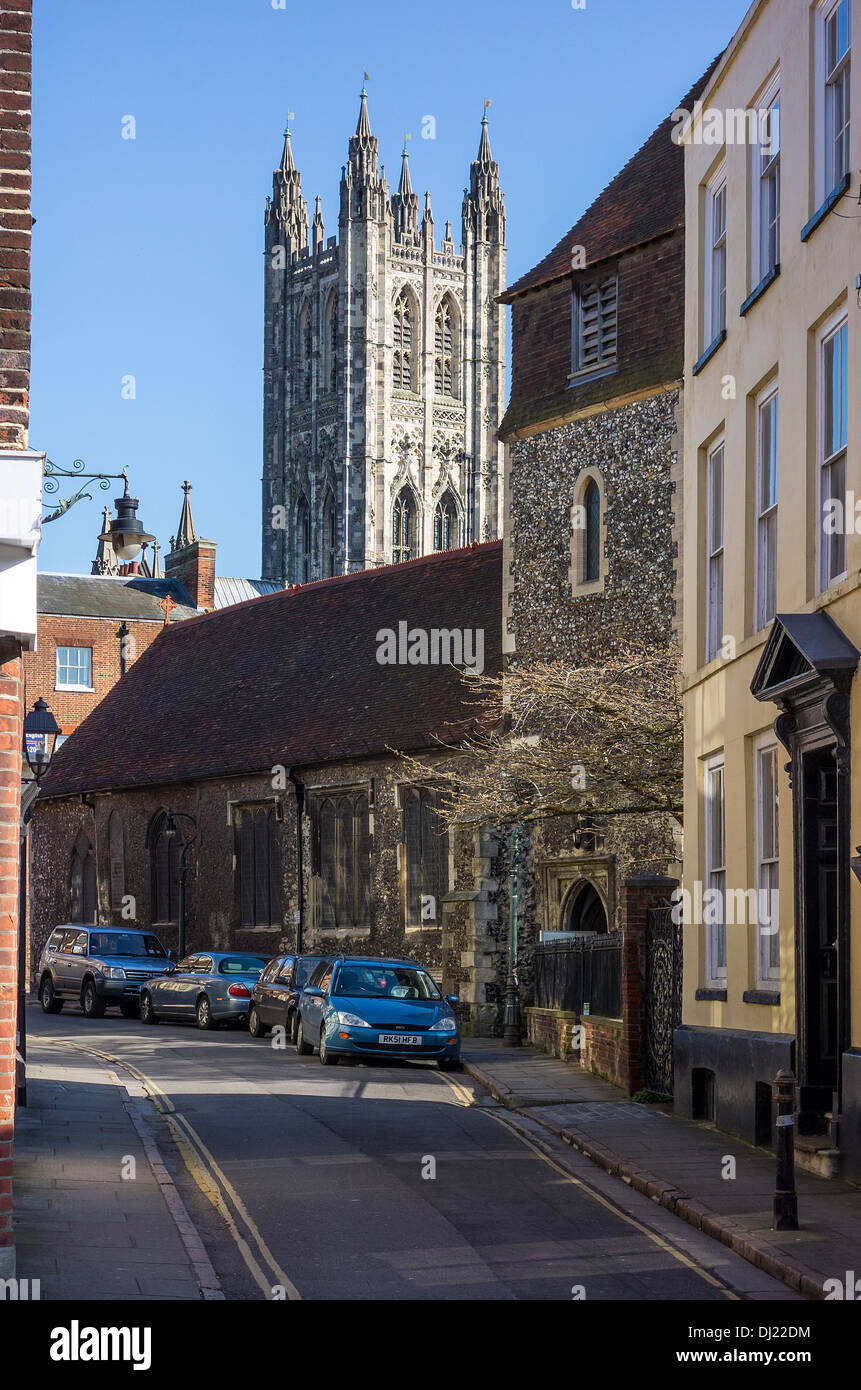 San Alphege Lane Catedral de Canterbury Kent England Foto de stock