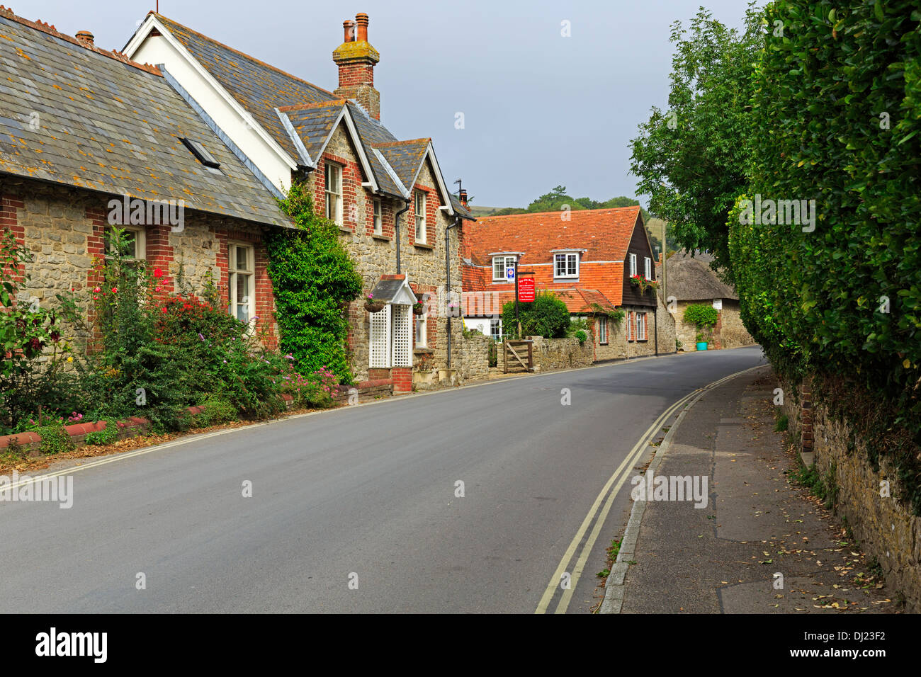 La pintoresca villa de West Lulworth, Dorset Foto de stock