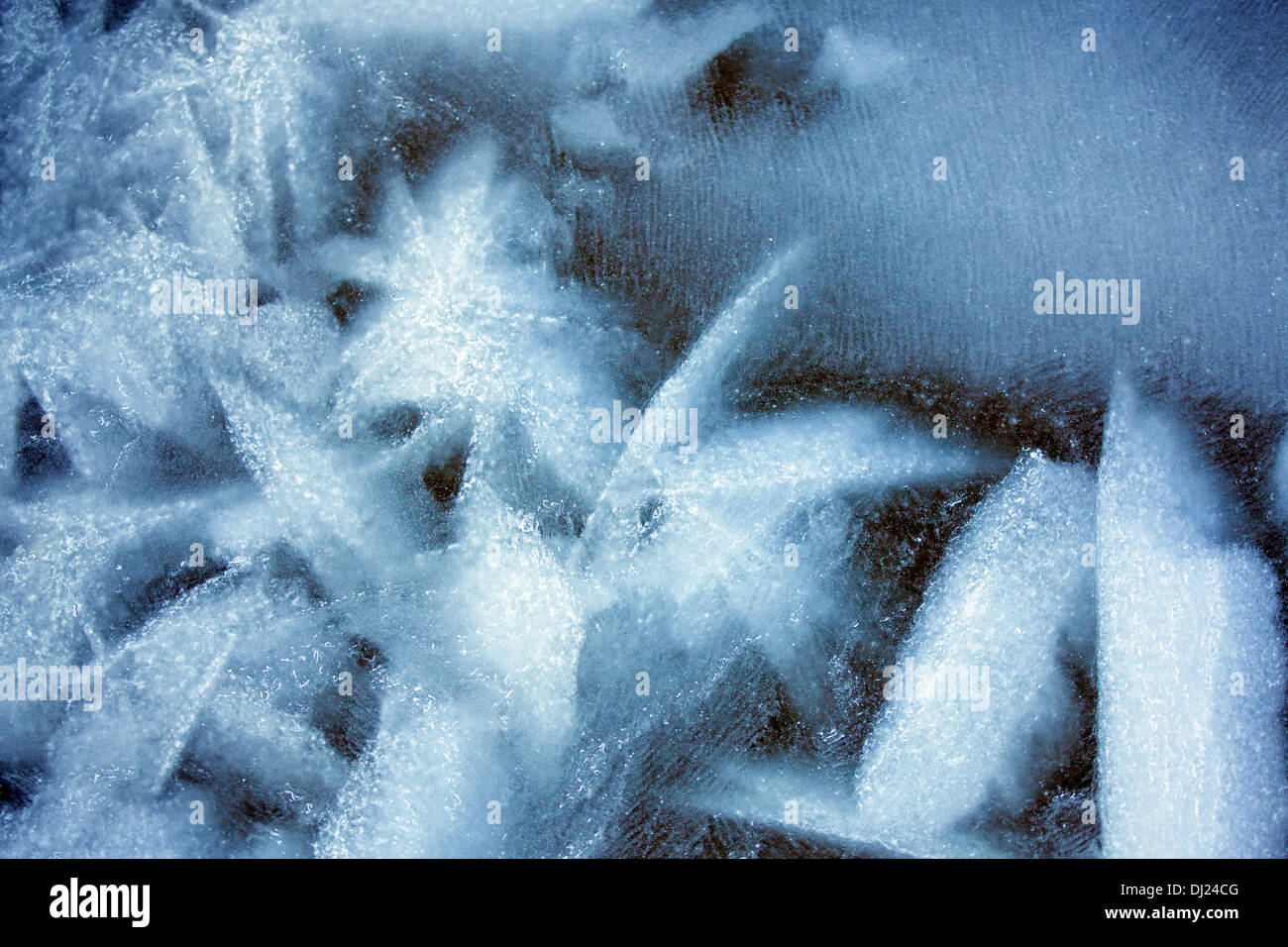 Patrón de hielo del mar Foto de stock