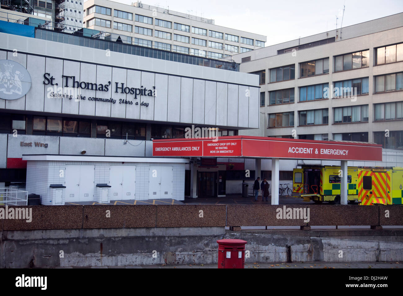 El Hospital de Santo Tomás en Londres, Gran Bretaña. Foto de stock