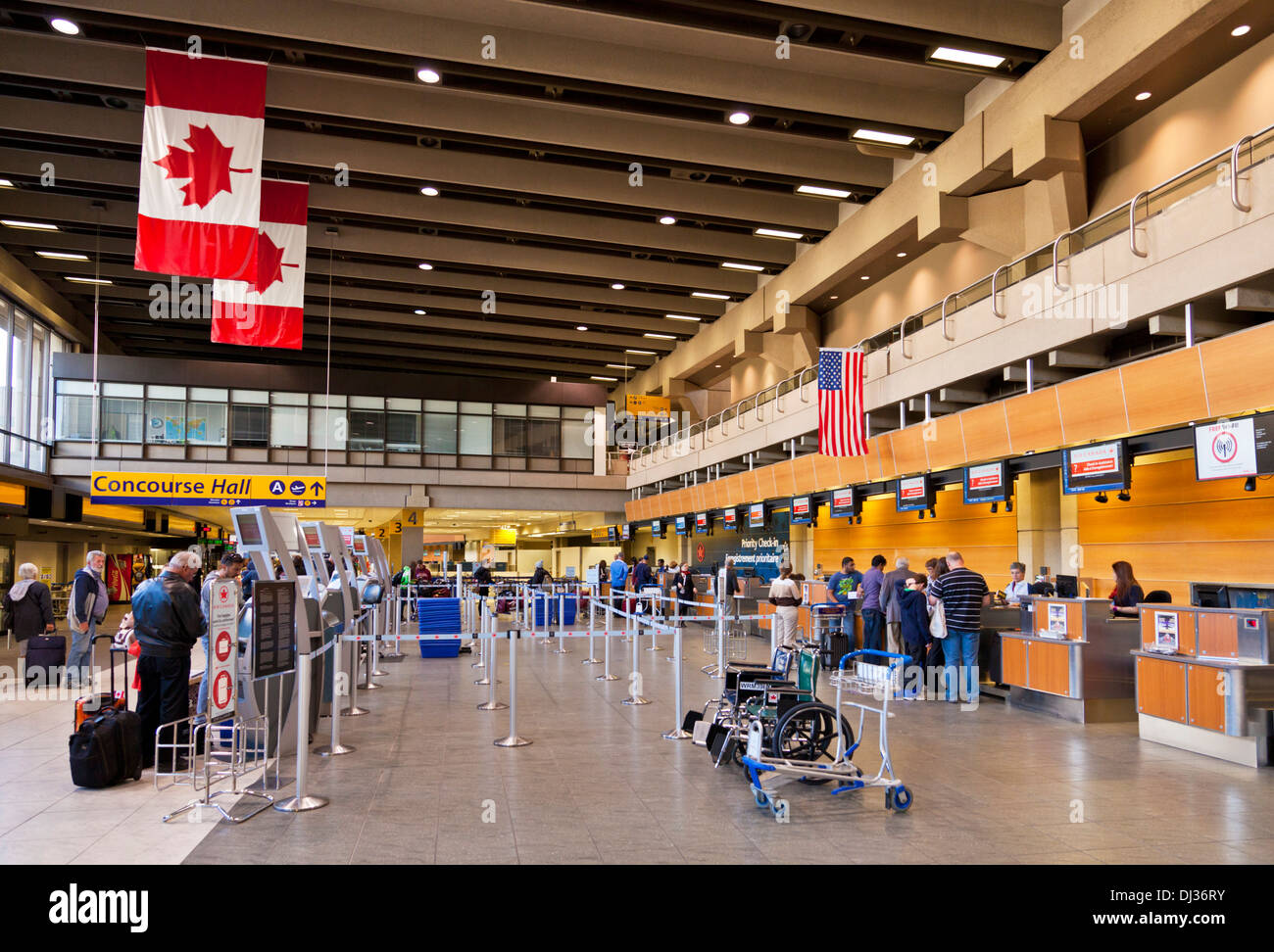 Del Aeropuerto Internacional de Calgary, Calgary, Alberta, Canadá Foto de stock