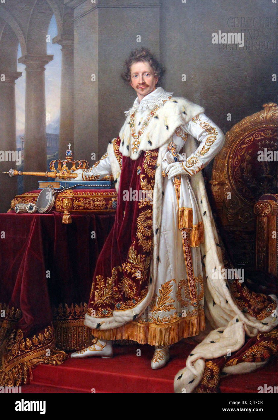 El rey Luis I de Baviera, Luis I Foto de stock