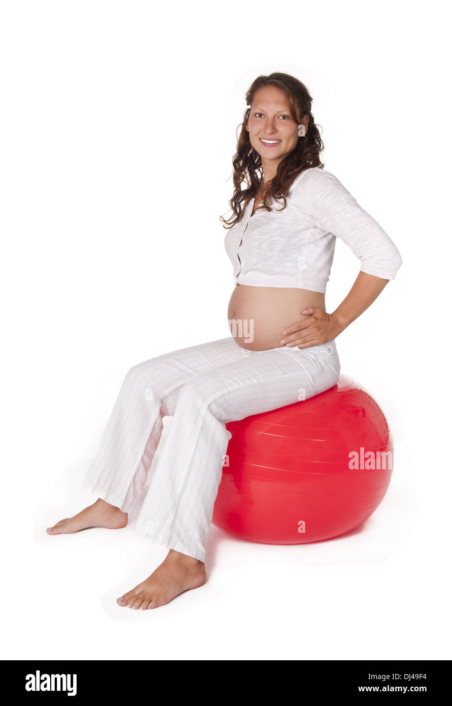 Silicona embarazada falso fondo blanco vientre embarazo bebé Artificial  Barriga Bump Fotografía de stock - Alamy