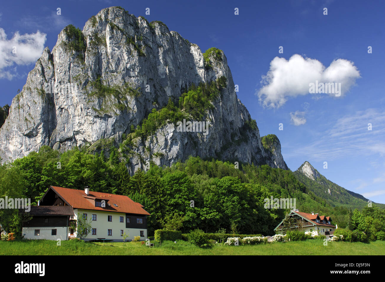 Drake Rock, Salzkammergut, Austria Foto de stock