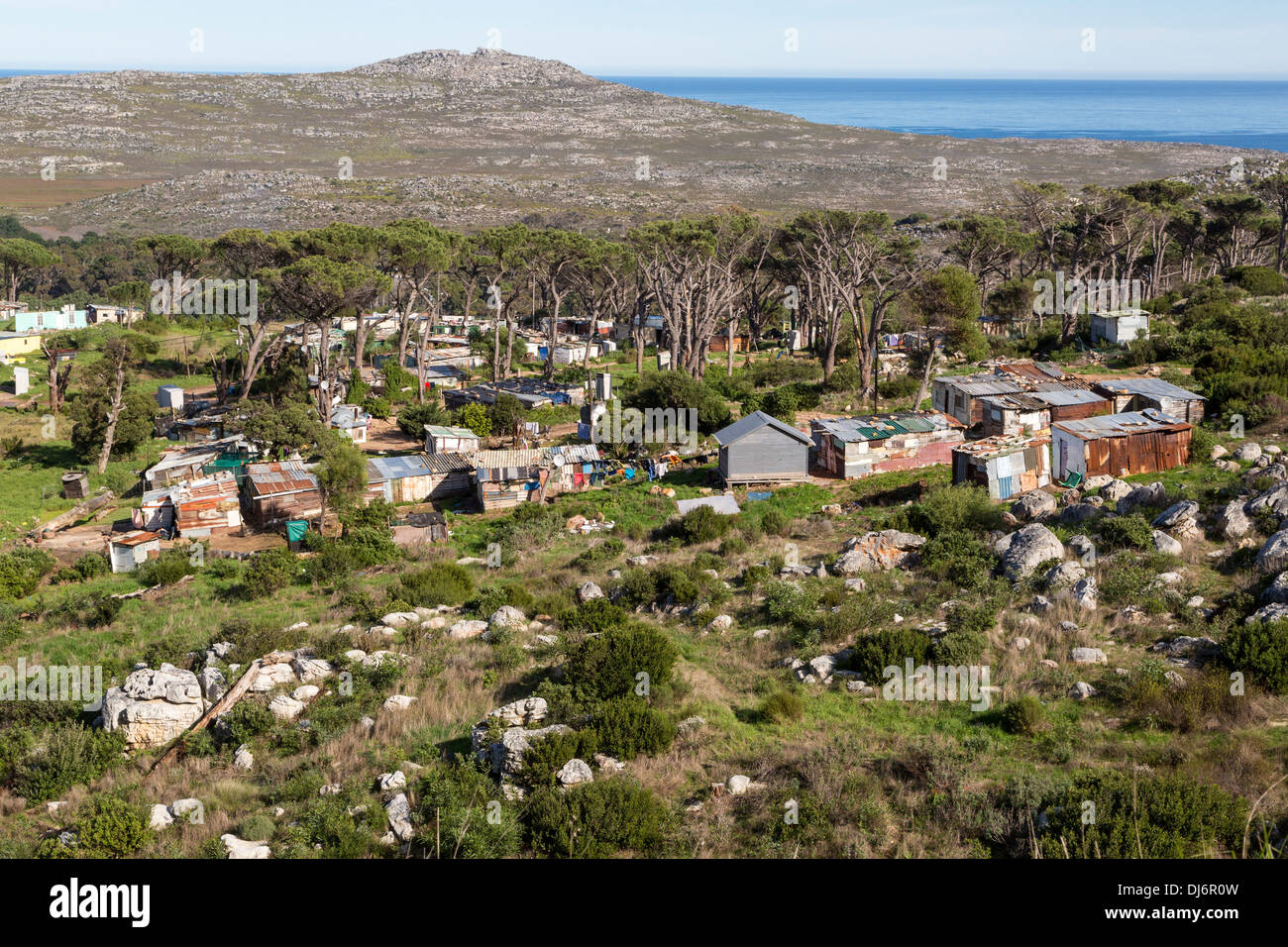 Sudáfrica. Municipio de África cerca de Simon's Town. Foto de stock