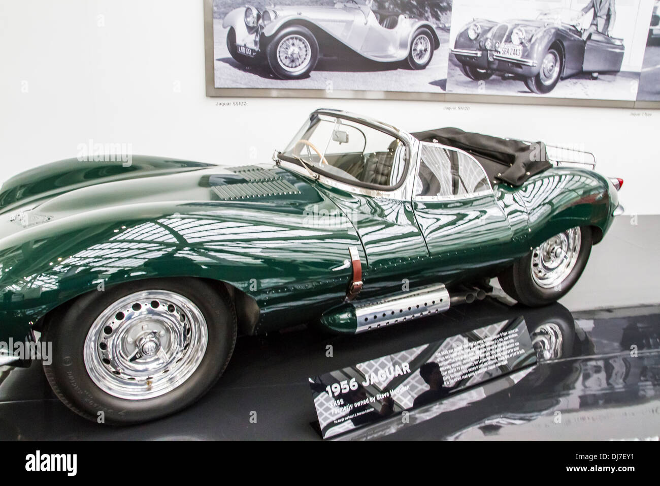 El Steve McQueen Jaguar XKSS coche desde el museo Petersen en el2013
