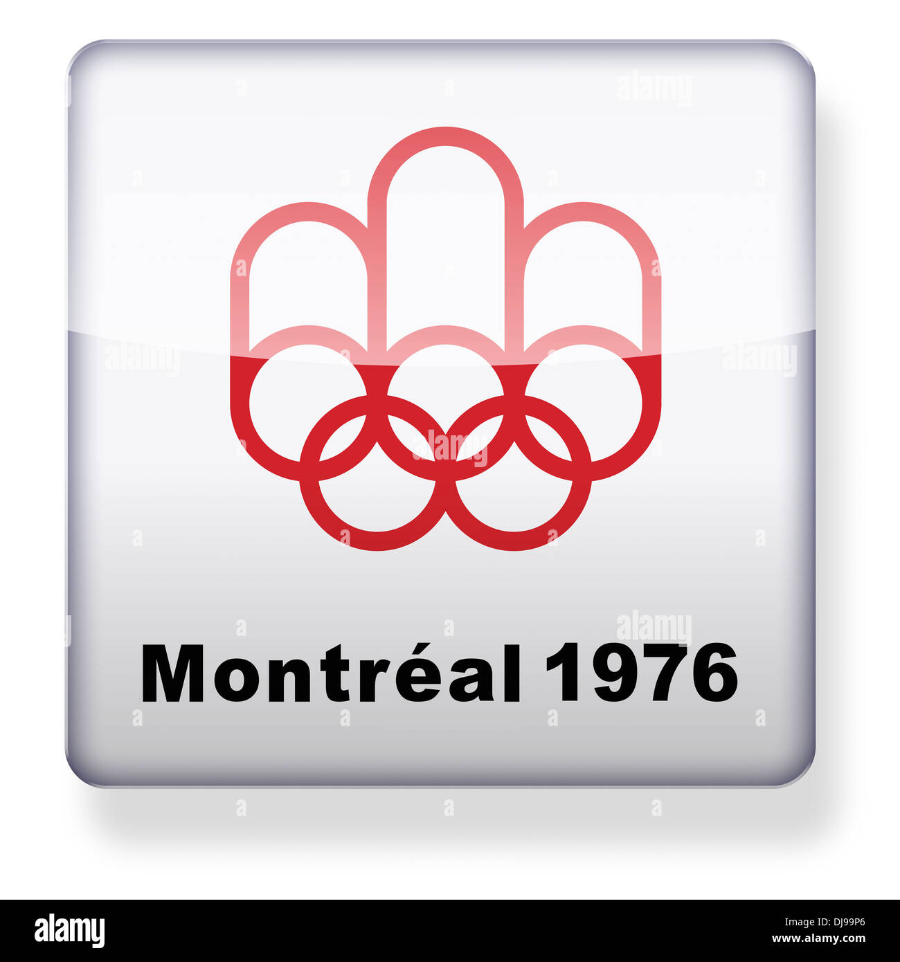 Juegos Olímpicos de 1976 Montreal logotipo como el icono de una