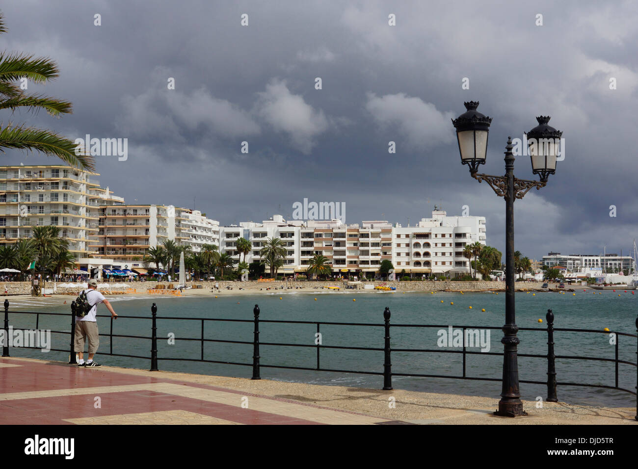 Marina de Santa Eularia des Riu, Ibiza, ESPAÑA Foto de stock