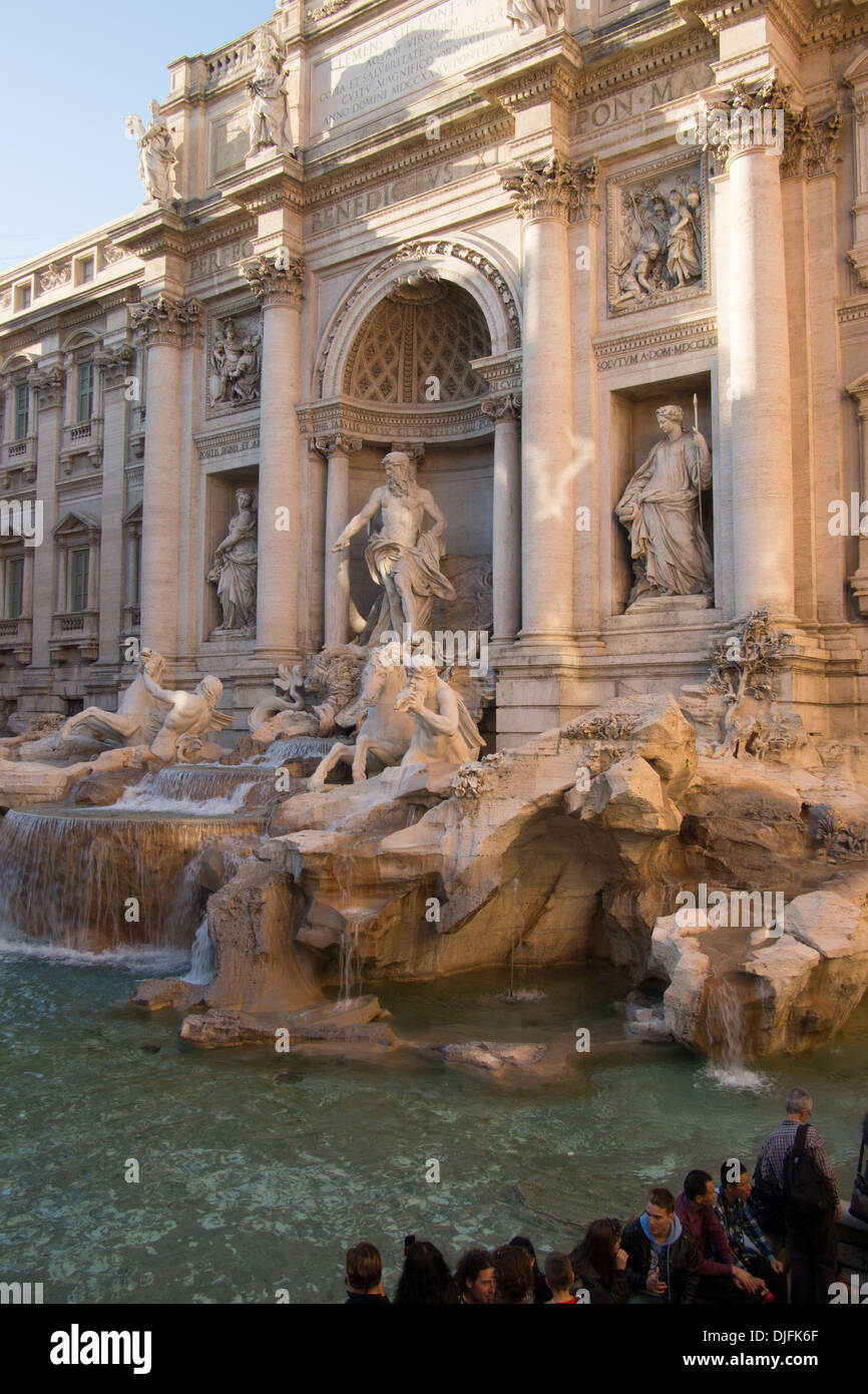 Fontana de Trevi (Fontana di Trevi], Roma, Italia Foto de stock