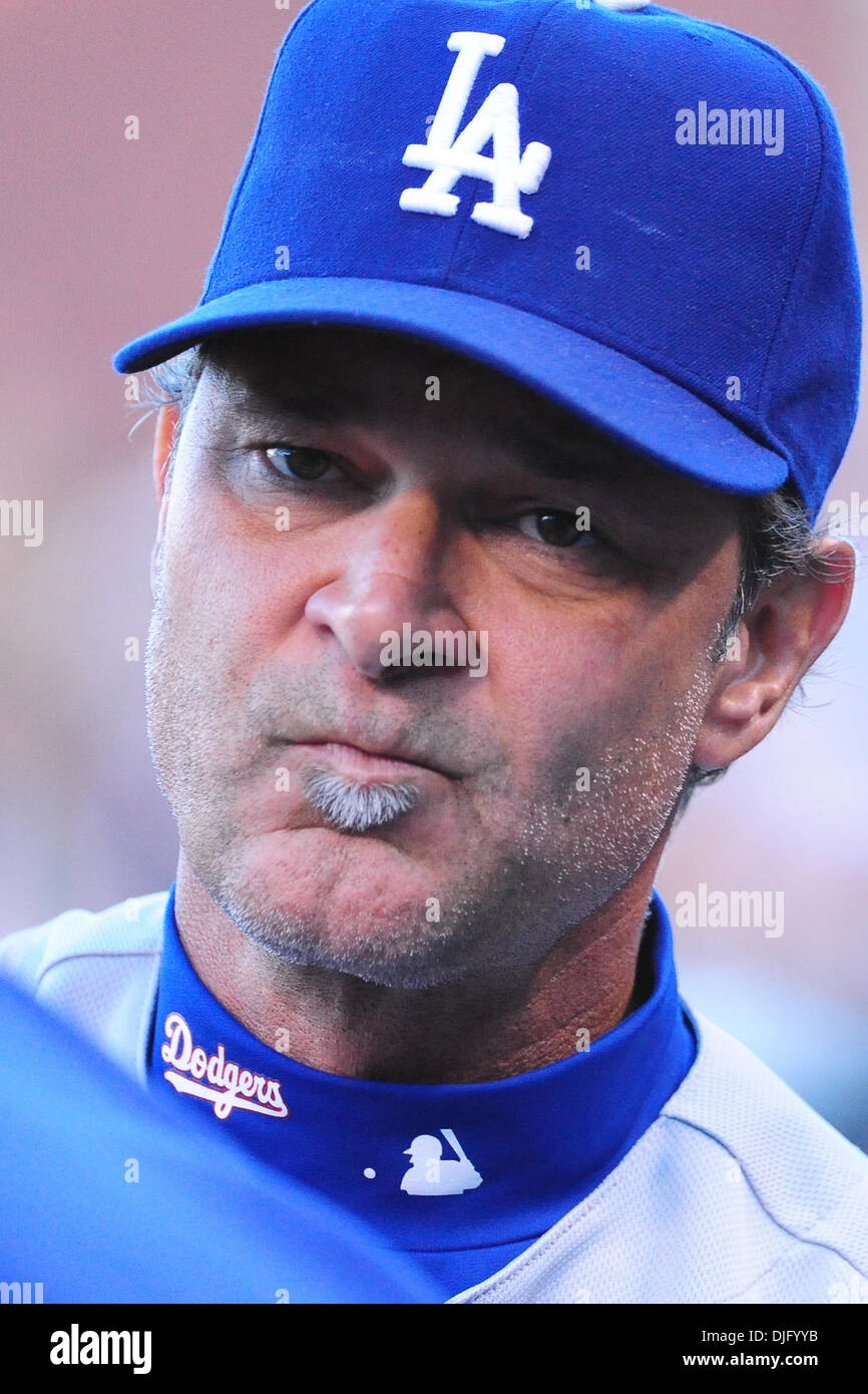 San Francisco, CA: Los Angeles Dodgers coach Don Mattingly en el 