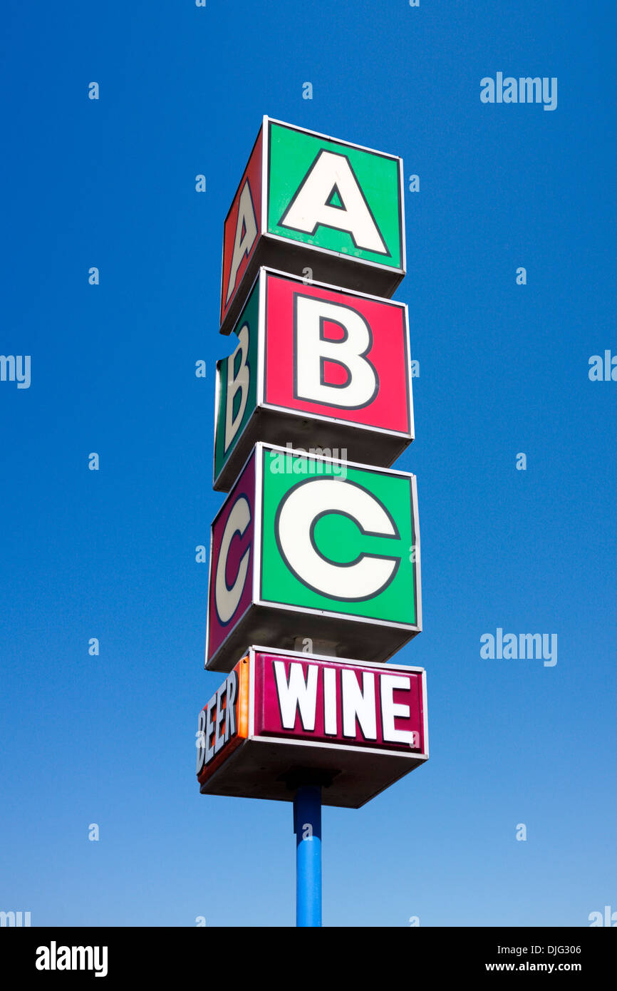 ABC tienda de licores, Haines City, Florida, EE.UU. Foto de stock