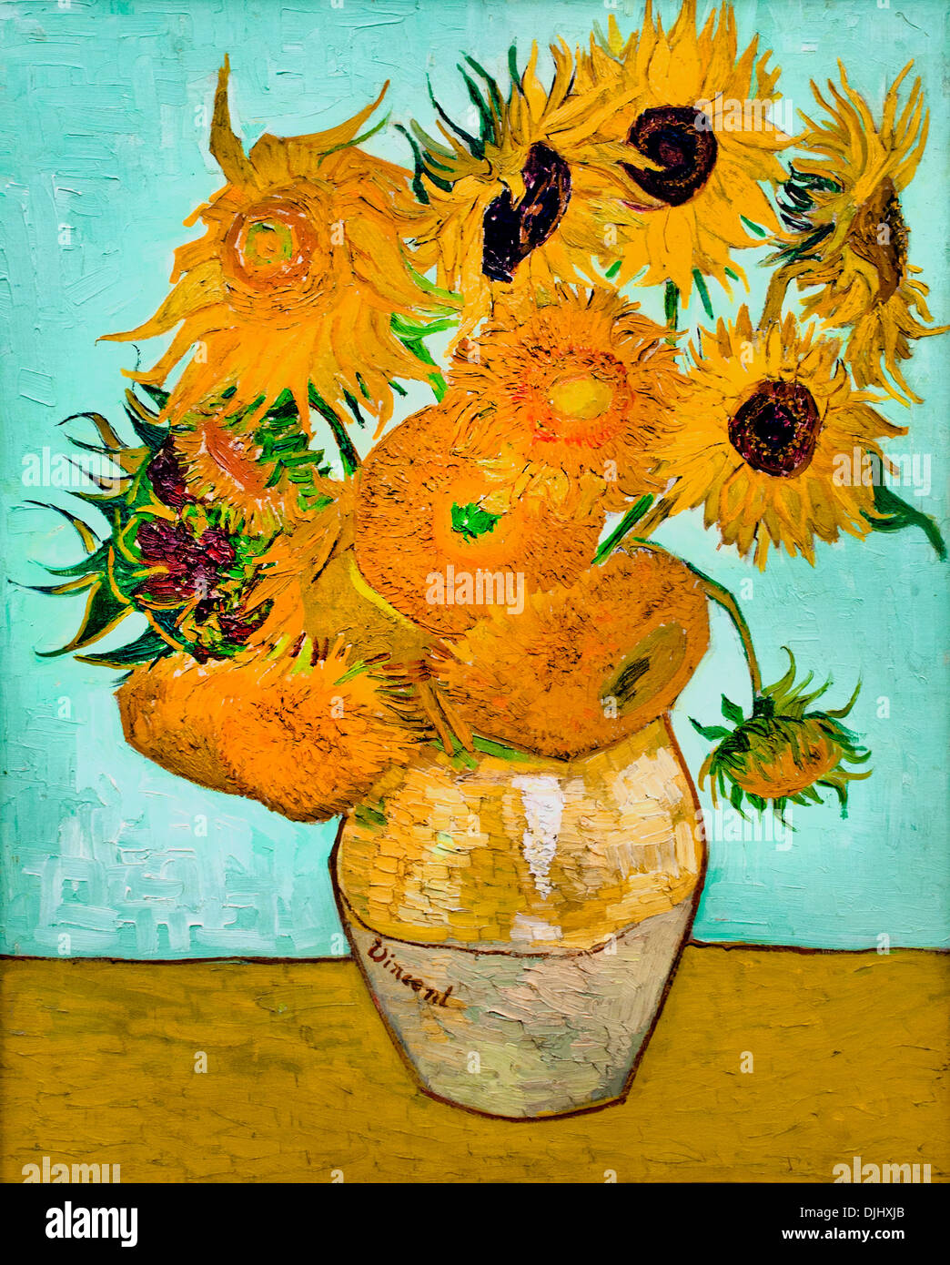 Girasoles 1888 Vincent van Gogh 1853-1890 Holanda Holandesa Foto de stock