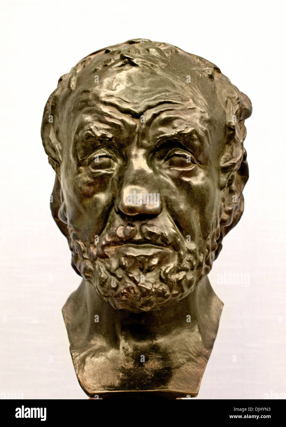 El hombre con la nariz rota 1863 Auguste Rodin 1840-1917 Francia Foto de stock