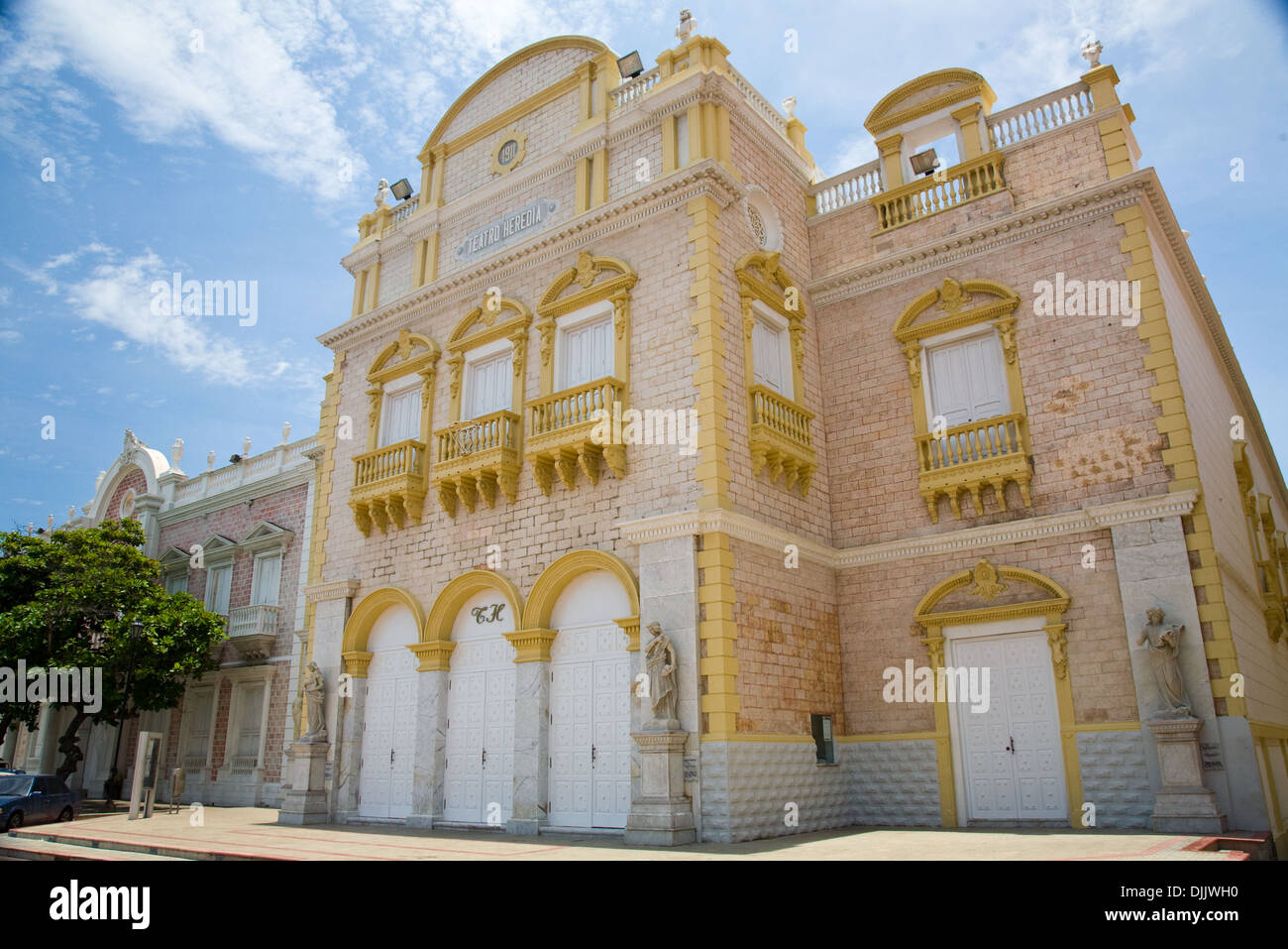 Teatro Heredia, Cartagena de Indias, Colombia Foto de stock