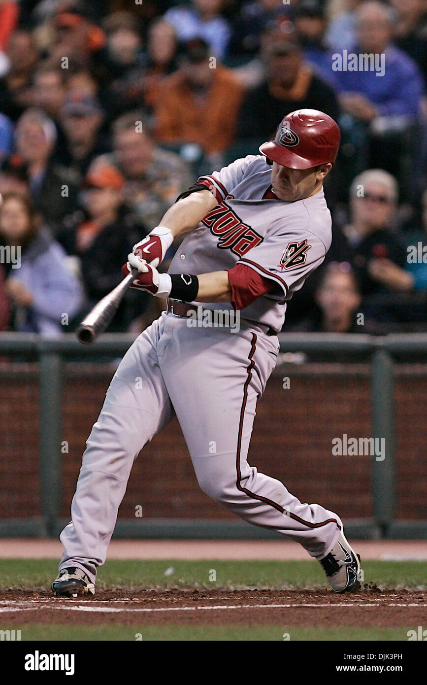 Agosto 27, 2010 - San Francisco, California, Estados Unidos de América - San Francisco Giants aloja los Diamondbacks de Arizona. Arizona Diamondbacks catcher Miguel Montero (26) Los murciélagos contra los Gigantes de San Francisco. Arizona Diamondbacks ganar el juego 6-0. (Crédito de la Imagen: © Dinno Kovic/Global/ZUMApress.com) Southcreek Foto de stock