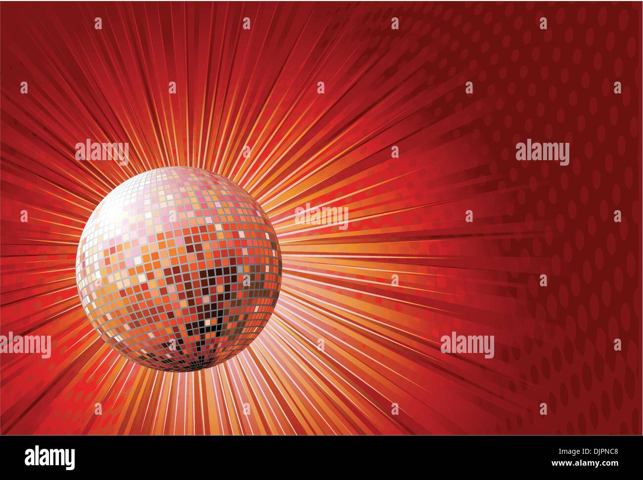 Ilustración vectorial de rojo brillante diseño partido abstracto Imagen