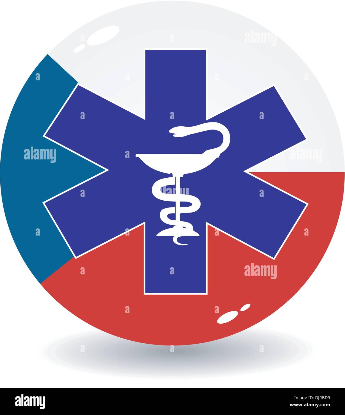 Ilustración vectorial de señales de la medicina nacional de la