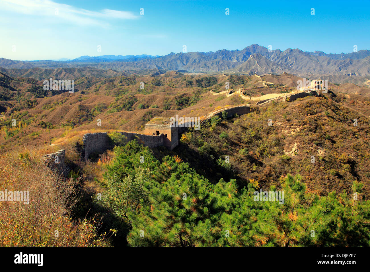 La Gran Muralla de China, Gubeikou, Miyun, China Foto de stock