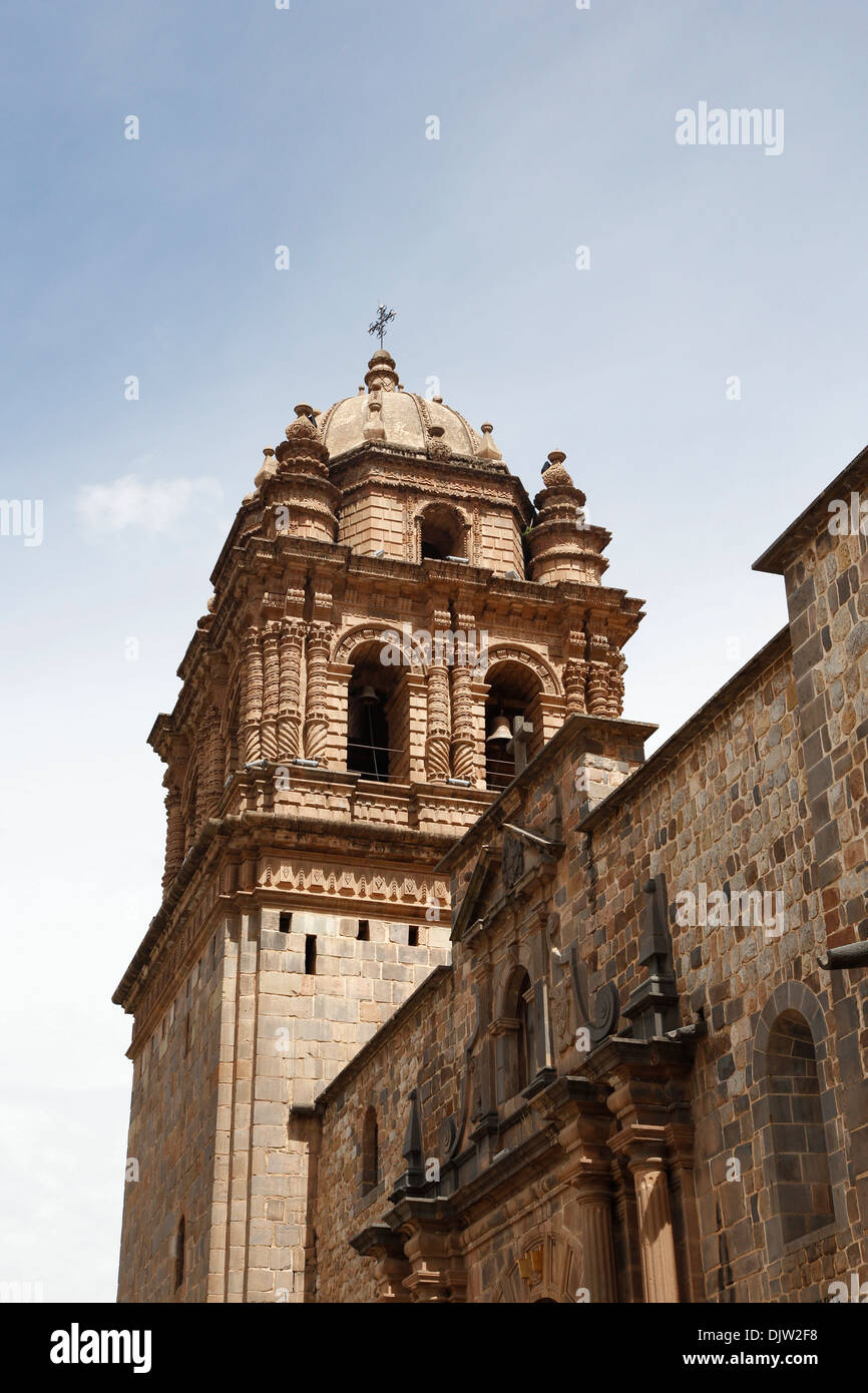 Iglesia de Santo Domingo en el Qorikancha, Cuzco, Perú. Foto de stock
