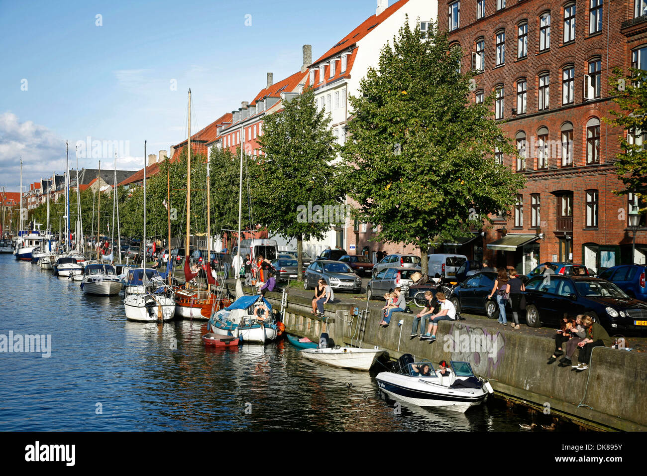 Christianshavn, Copenhague, Dinamarca. Foto de stock