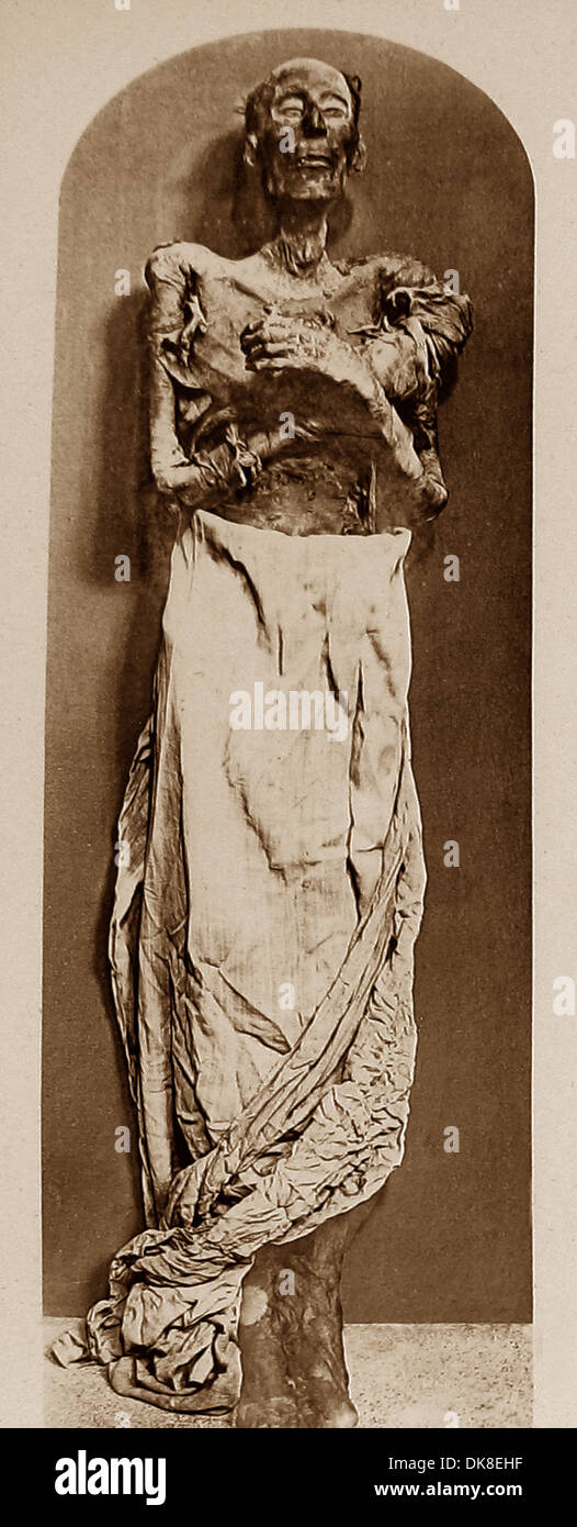 Egipto Ramsés II Momia período Victoriano Foto de stock