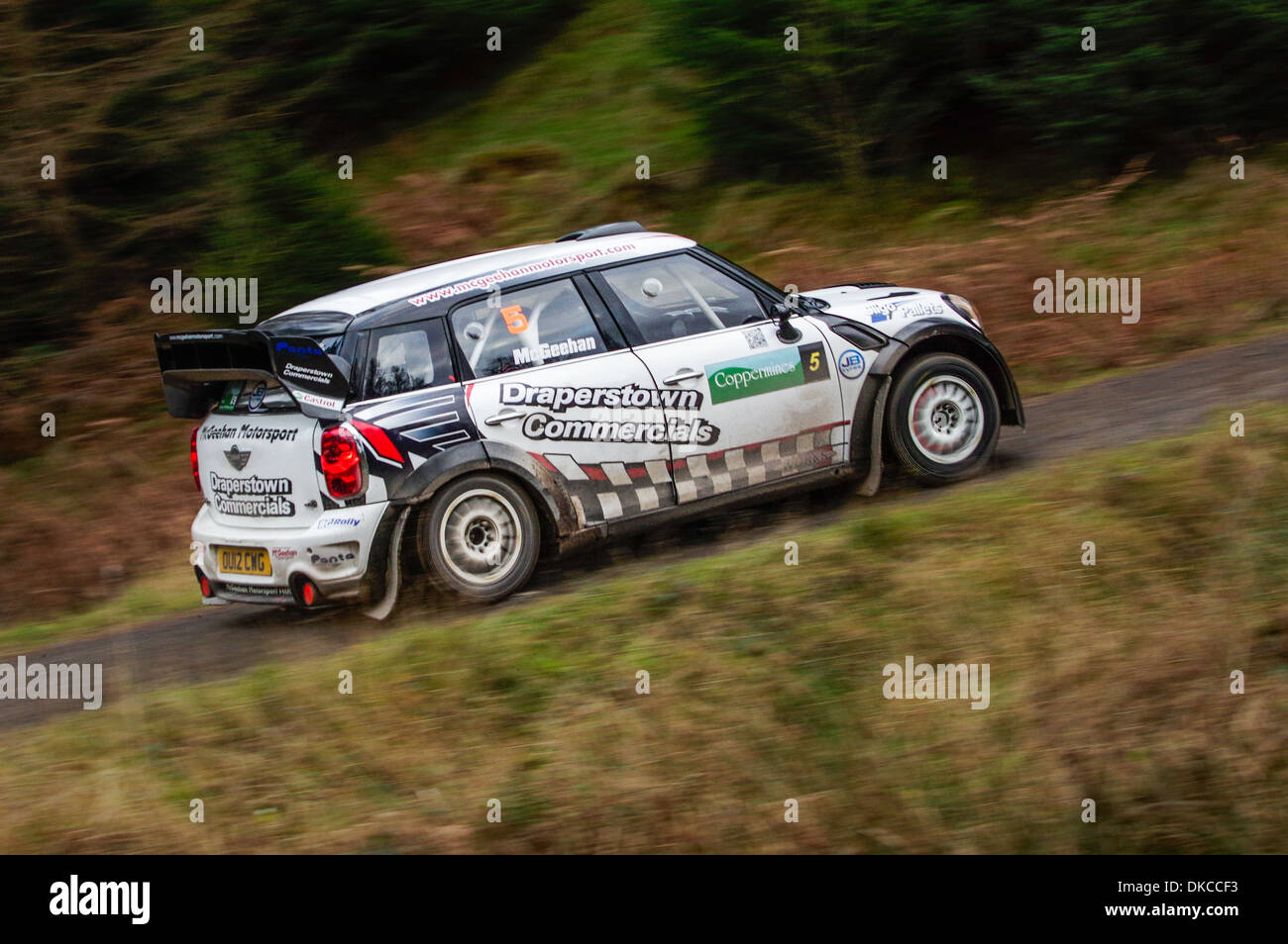 Derek McGeehan - Mini WRC Foto de stock