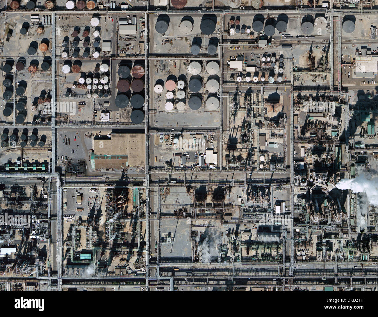 Foto aérea mapa de refinería de ExxonMobil en Baton Rouge, Louisiana