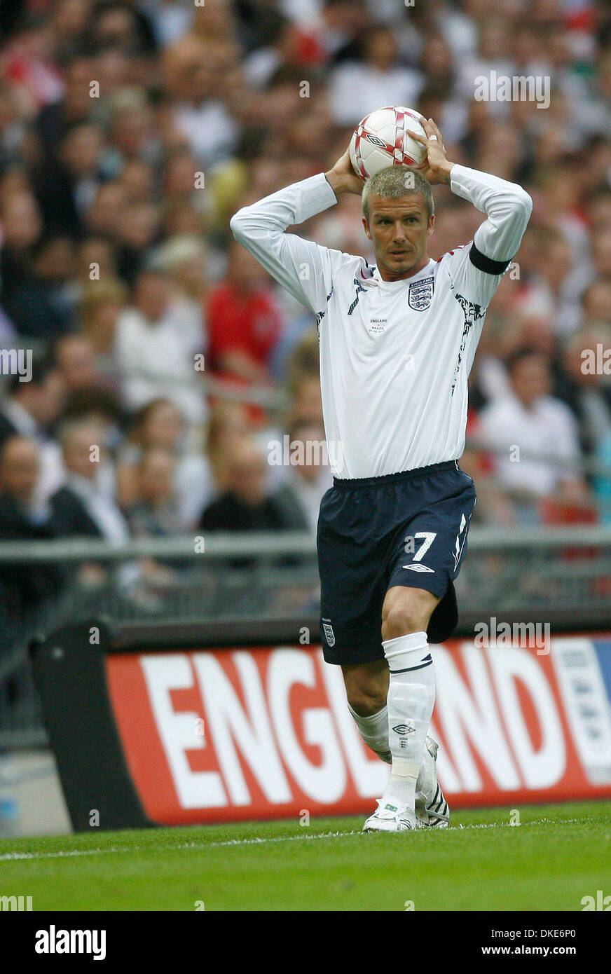 Inglaterra David Beckham en una camiseta de (Crédito de la Imagen: © fotógrafo/Cal Sport Media Fotografía de - Alamy